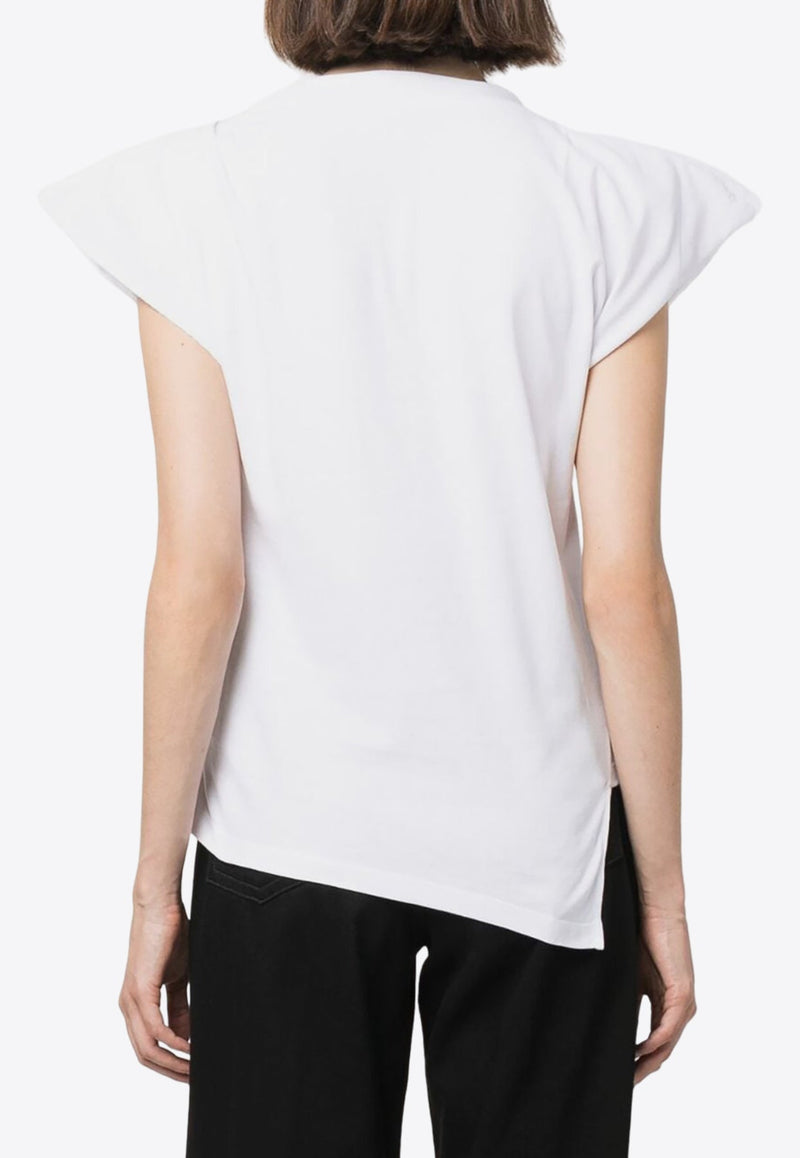 Sebani Asymmetric Padded T-shirt