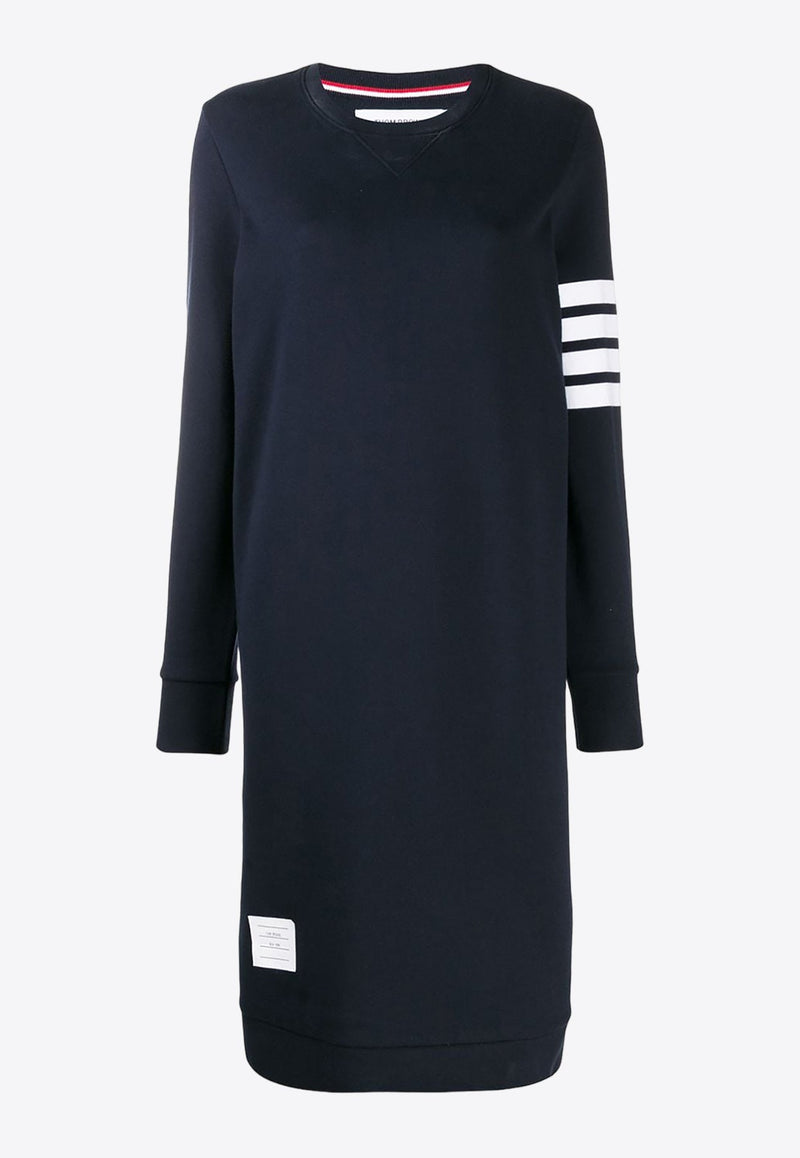 4-bar Stripes Sweatshirt Dress