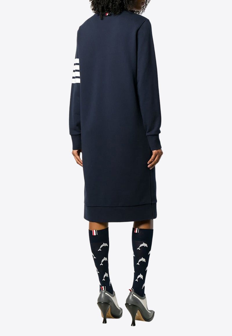 4-bar Stripes Sweatshirt Dress