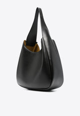 Perforated Logo Faux Leather Tote Bag