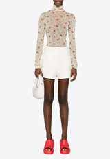 Poppy Print Turtleneck Bodysuit