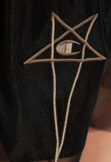 Pentagram Logo Mesh Mini Shorts