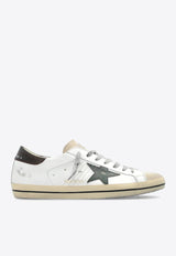 Super-Star Distressed Leather Sneakers