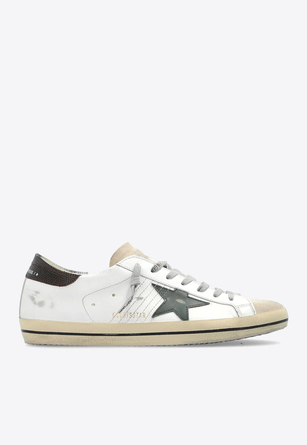 Super-Star Distressed Leather Sneakers