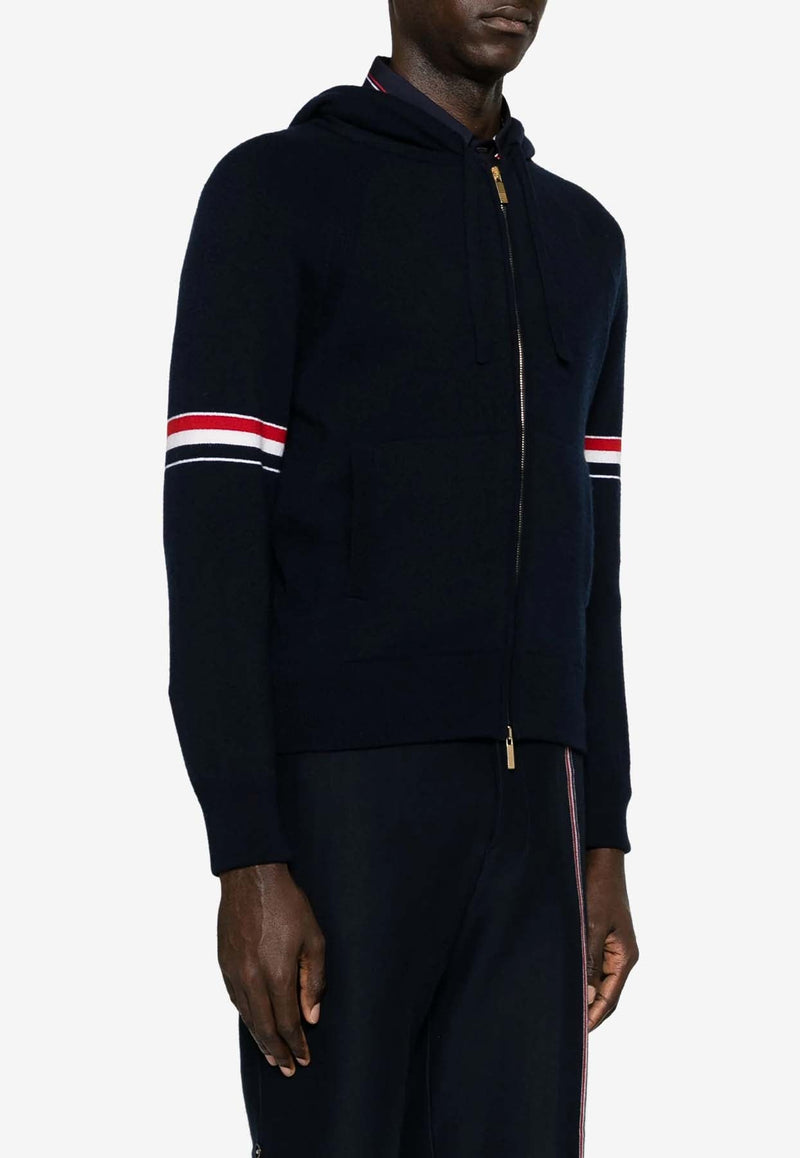 Signature Stripe Zip-Up Hooded Sweatshirt