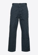 Monogram Jacquard Straight Pants