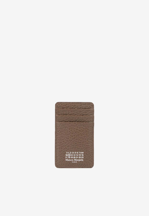 Four Stitches Grained Leather Cardholder