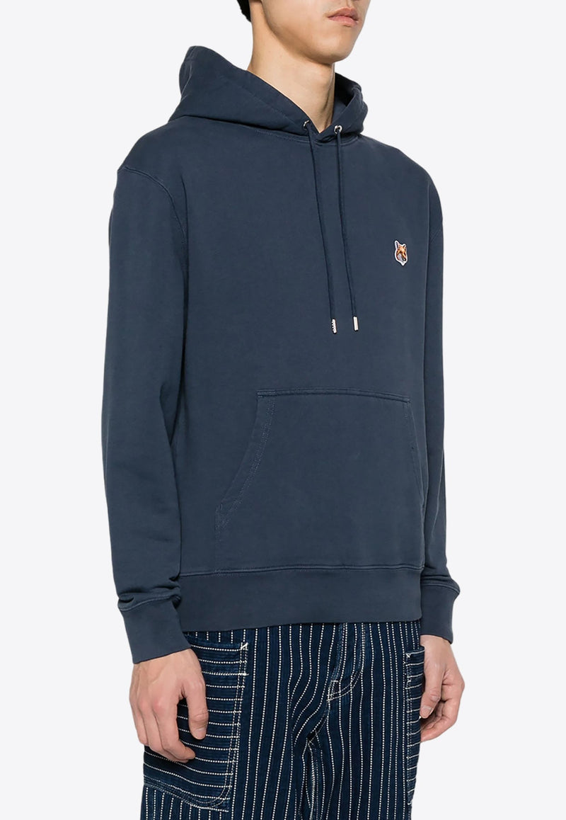 Fox Logo Patch Drawstring Hoodie