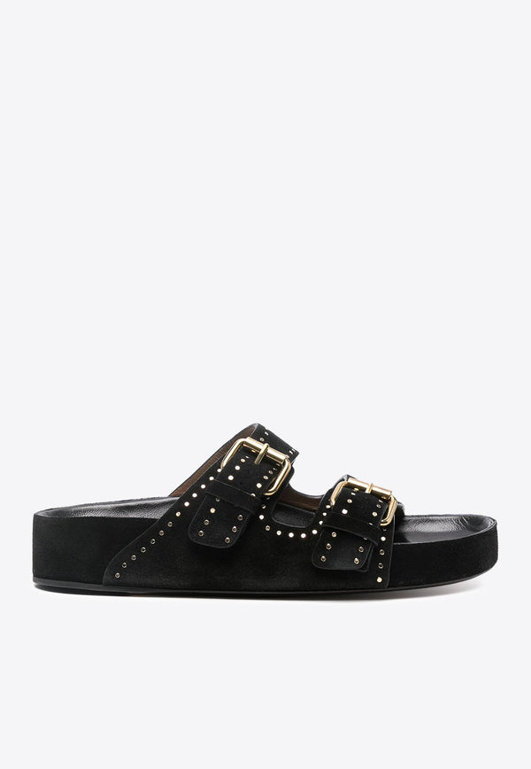 Lennyo Studded Suede Sandals