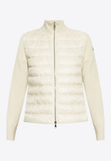 Knitted Panel Puffer Jacket