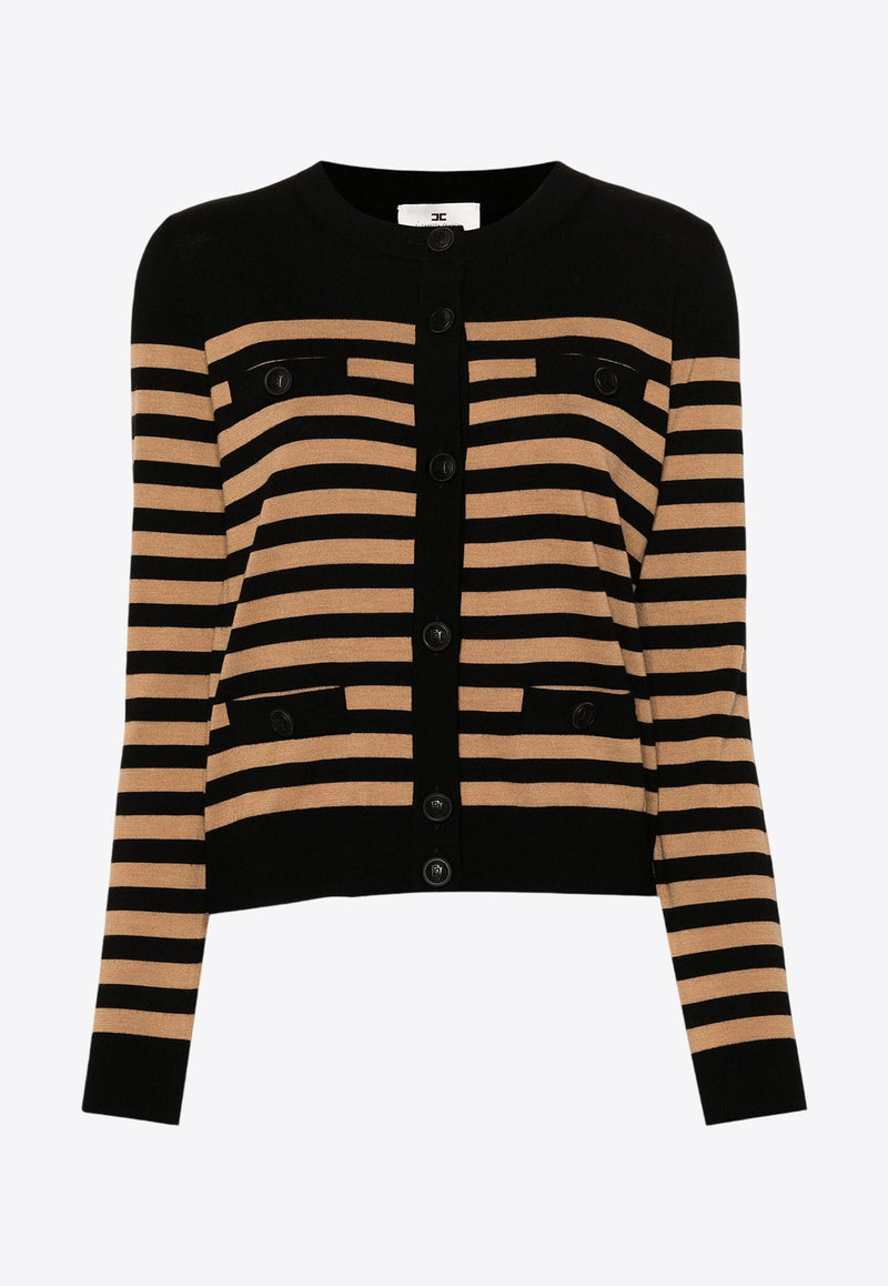 Striped Wool Cardigan