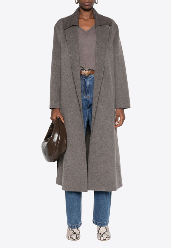 Leak Self-Tie Long Coat