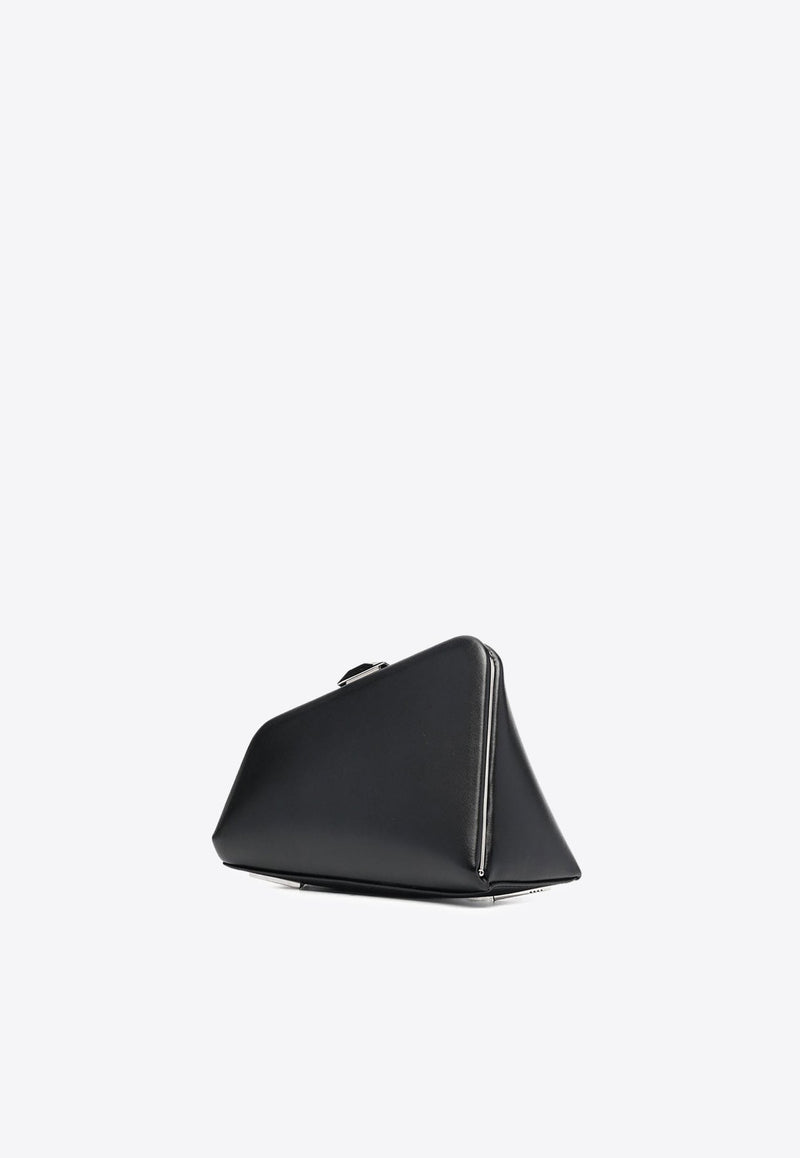 Mini Midnight Leather Clutch Bag