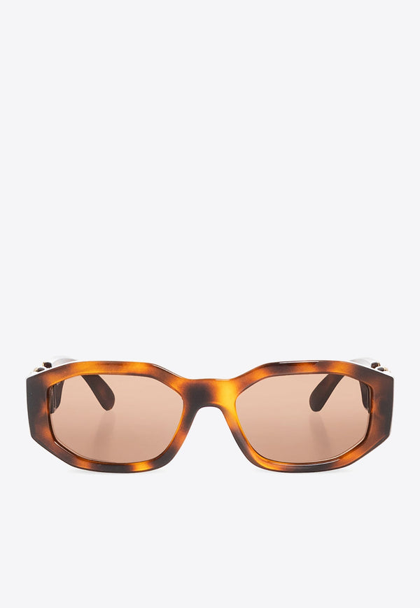 Medusa Biggie Rectangular Sunglasses