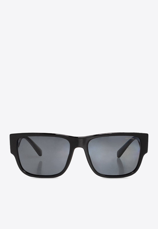 Medusa Medallion Square Sunglasses