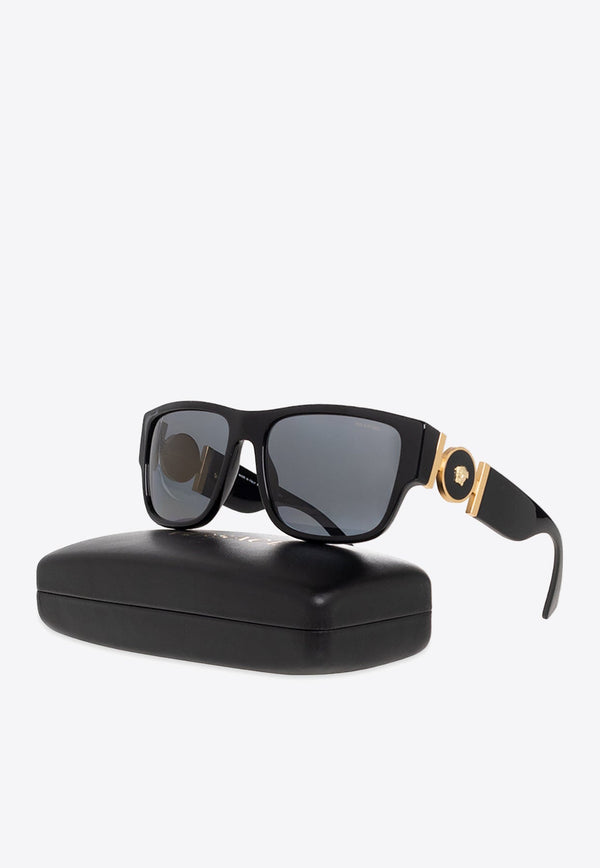 Medusa Medallion Square Sunglasses