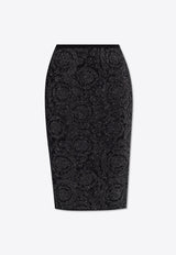 Barocco Jacquard Pencil Skirt