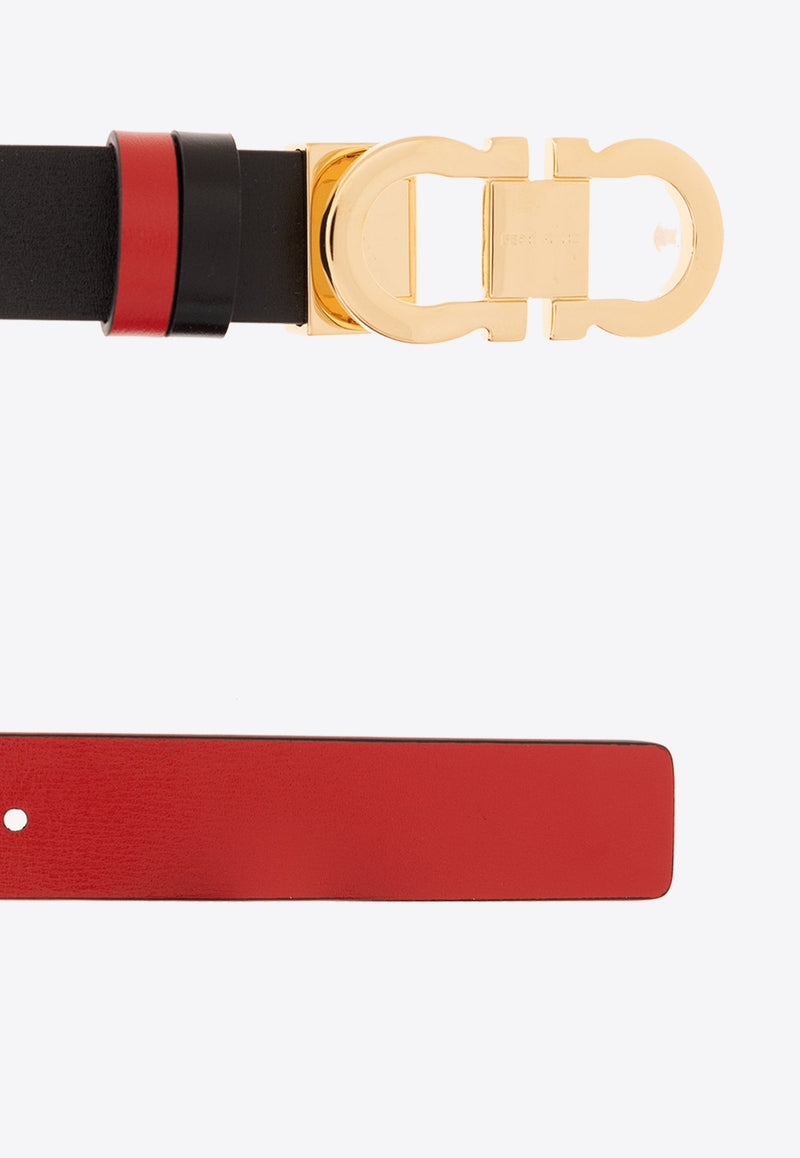 Gancini Reversible Leather Belt