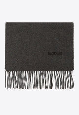 Branded Logo Wool Scarf