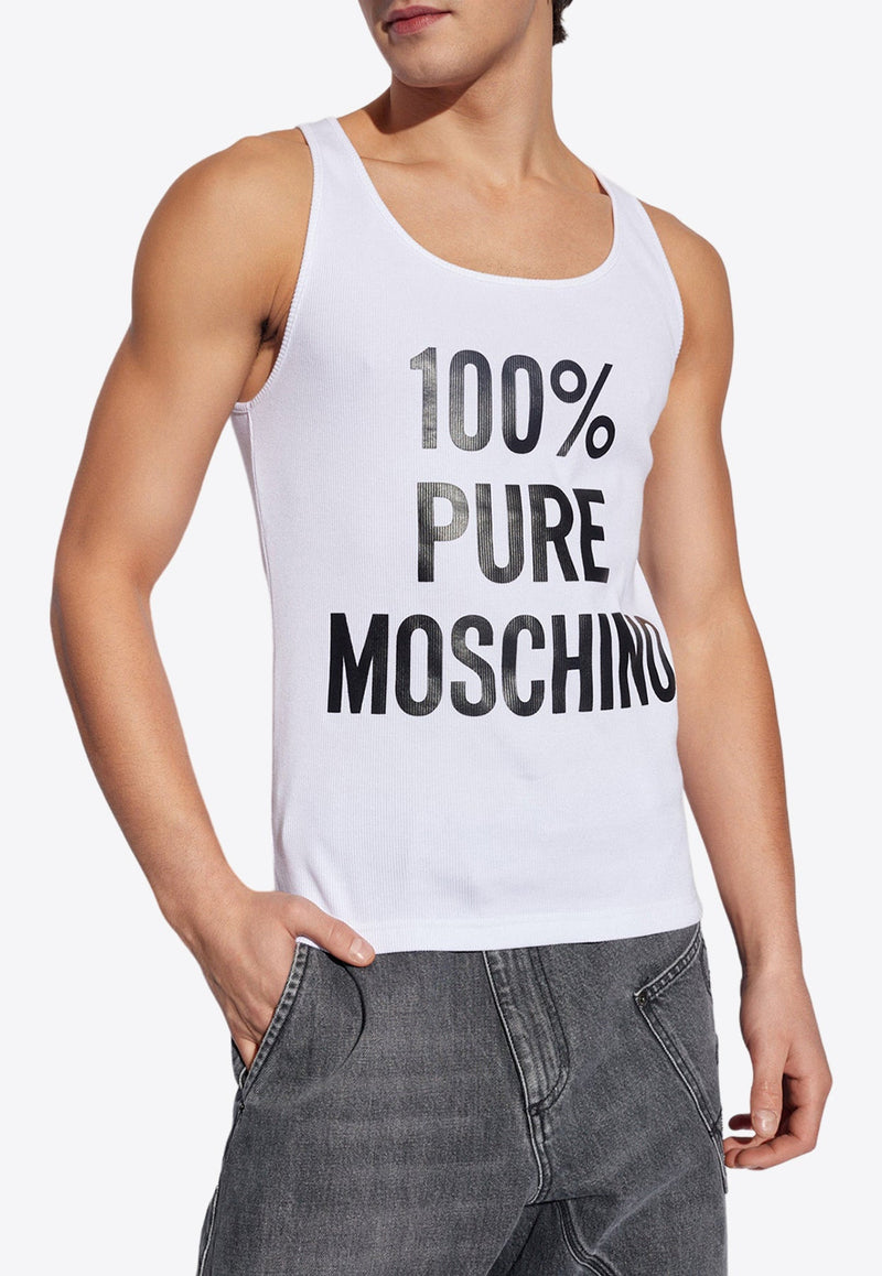 Logo Print Sleeveless Tank Top