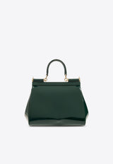 Medium Sicily Top Handle Bag in Patent Leather