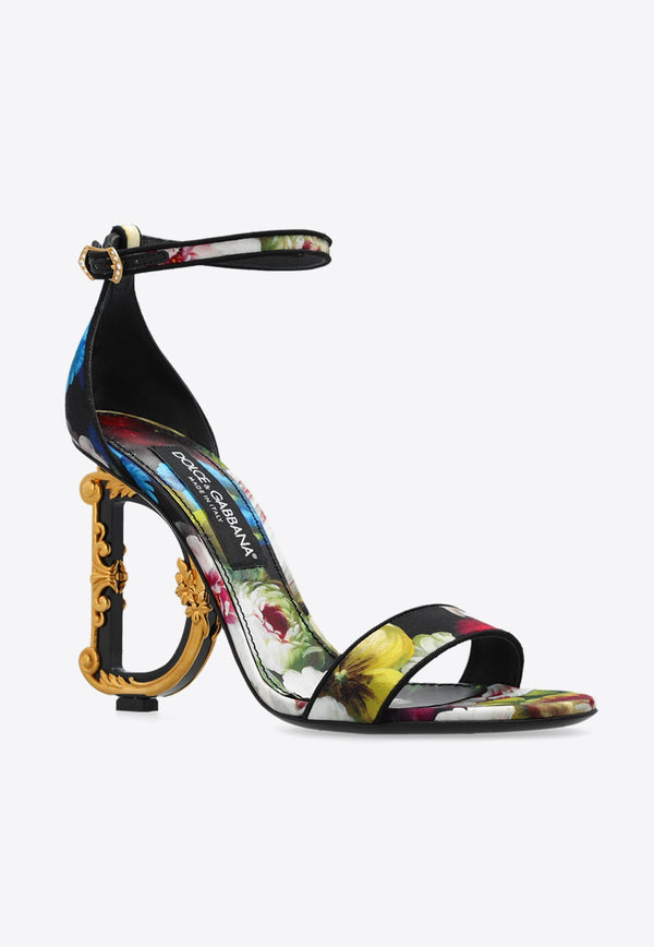 Keira 105 Floral Satin Sandals