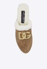 60 Logo Plaque Suede Clogs