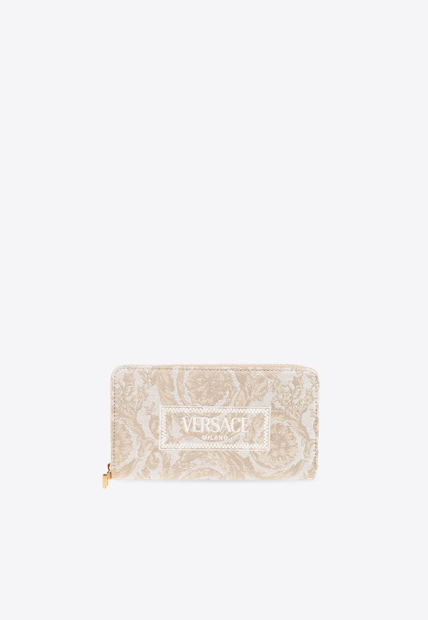 Barocco Jacquard Zip-Around Wallet