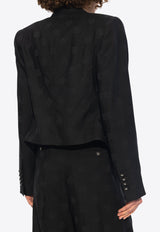 Single-Breasted Cropped Blazer