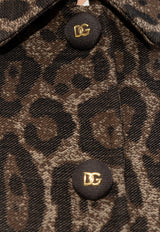 Leopard Print Wool Coat