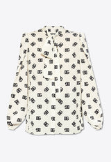 All-Over DG Logo Silk Shirt