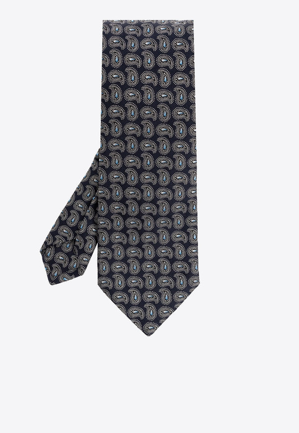 Paisley Print Silk Tie