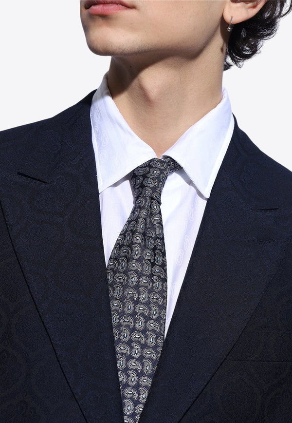 Paisley Print Silk Tie