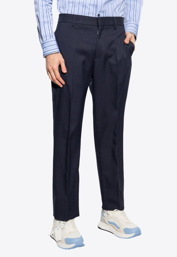 Tapered-Leg Tailored Pants