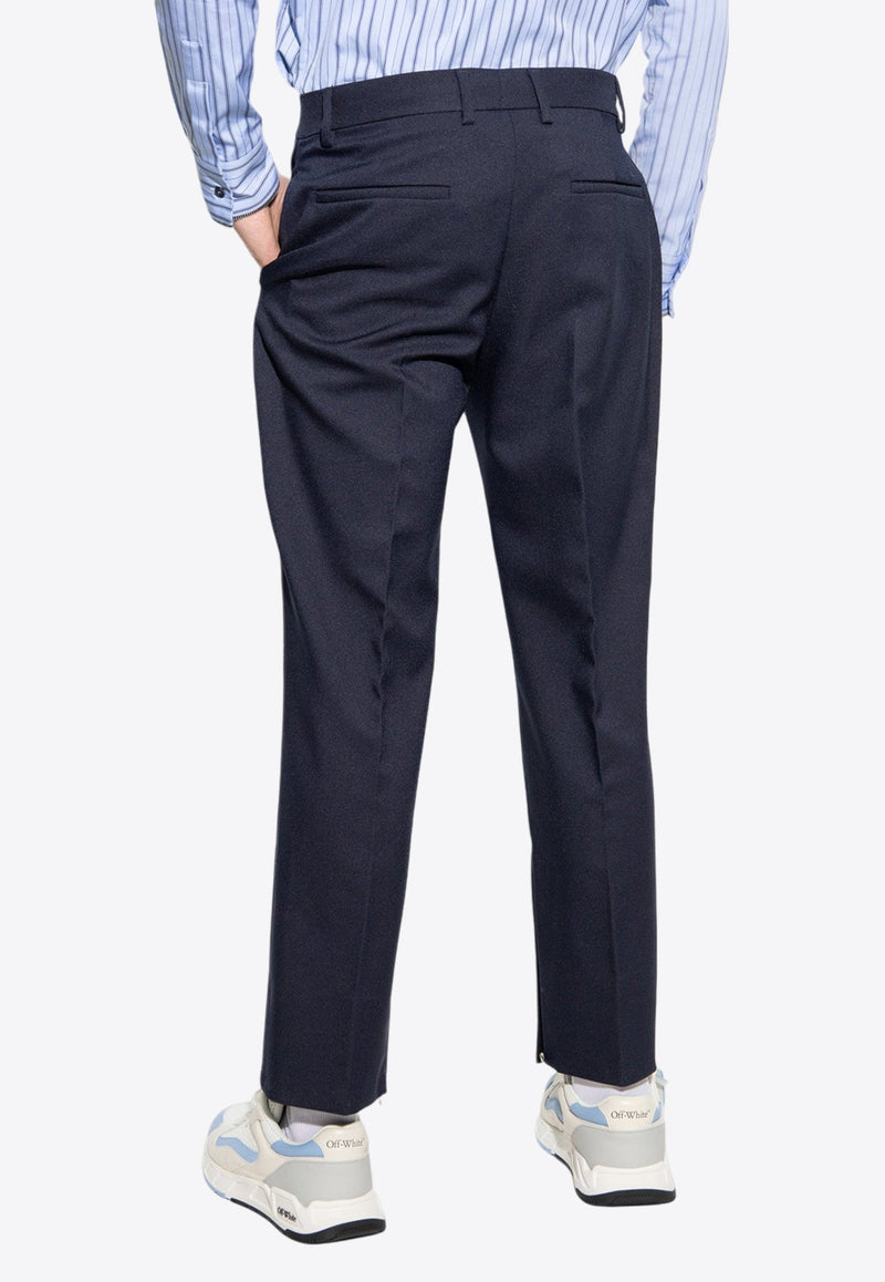 Tapered-Leg Tailored Pants