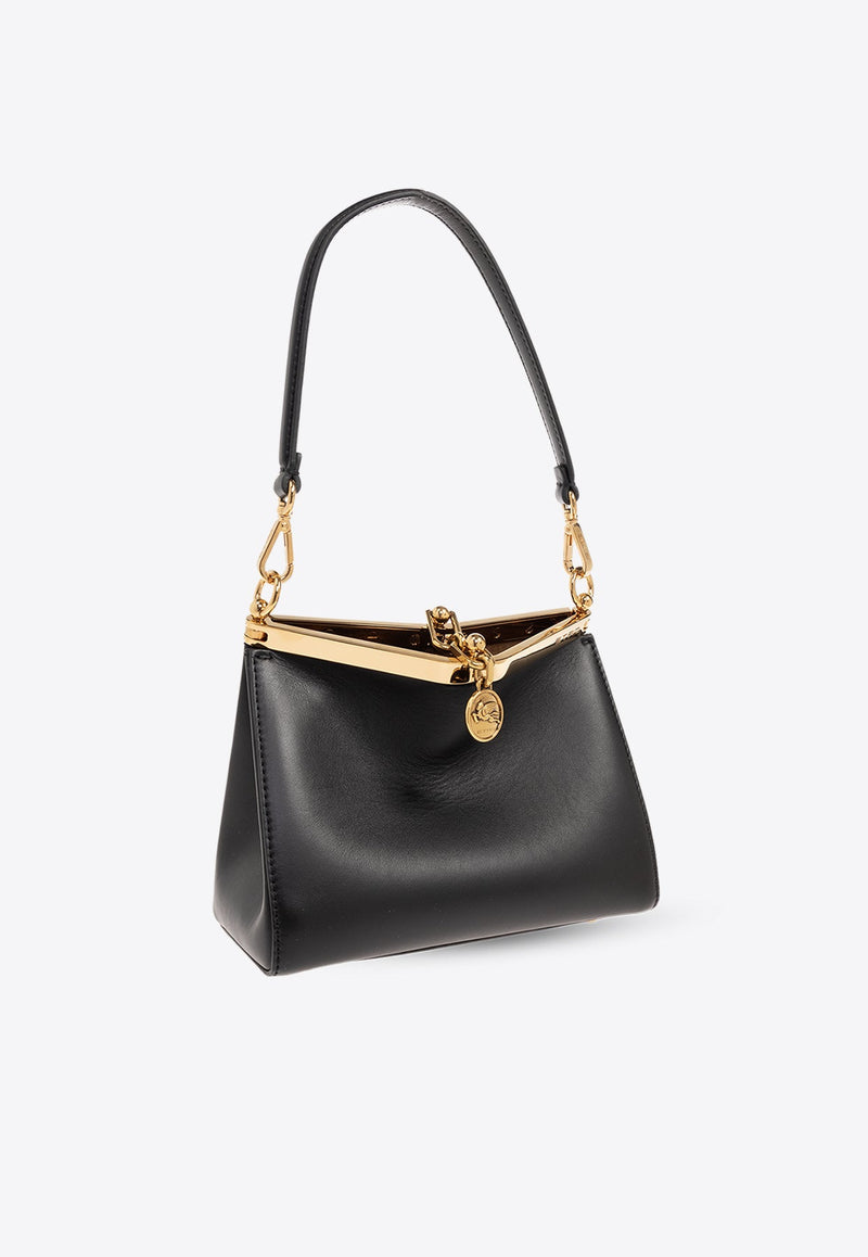 Mini Vela Leather Crossbody Bag