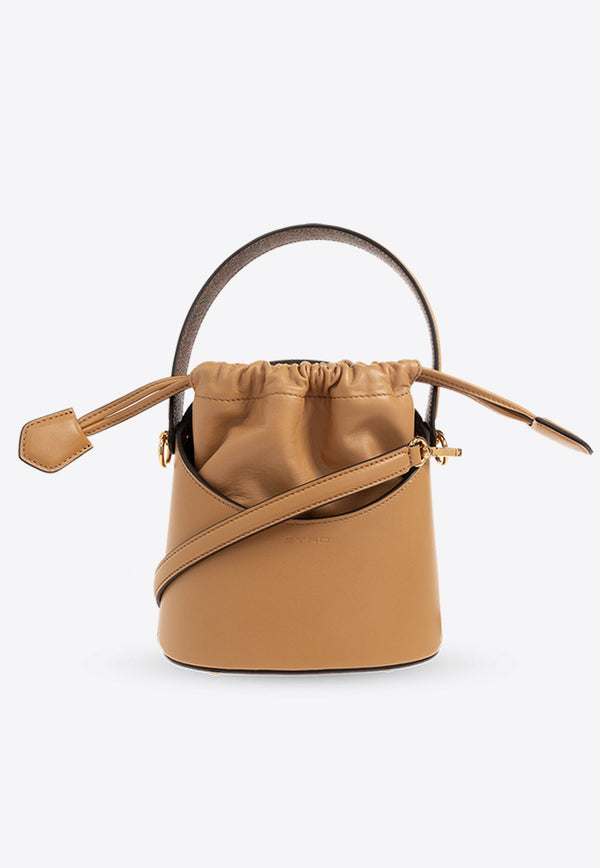 Mini Saturno Bucket Bag in Calf Leather