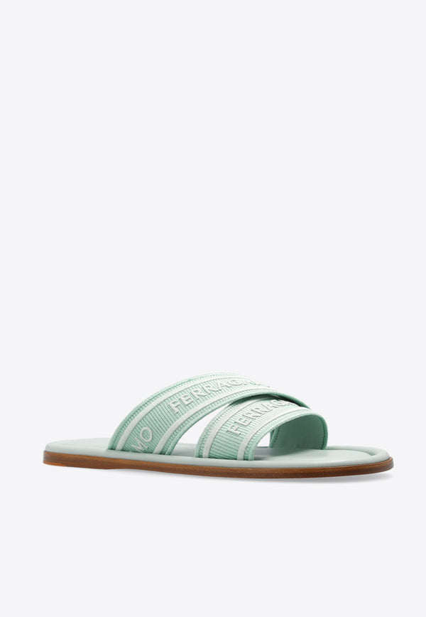 Laurene Logo Jacquard Slides