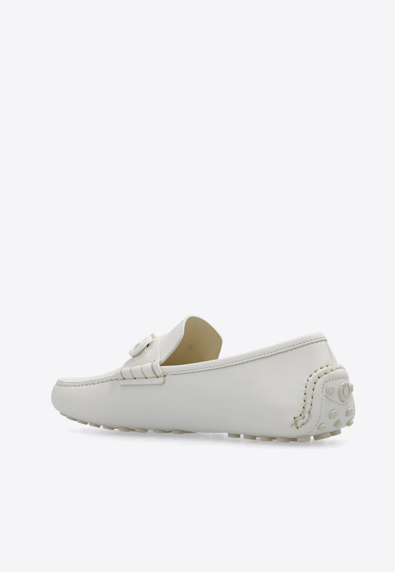 Grazioso Gancini Leather Loafers