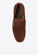 Drame Gancini Suede Loafers