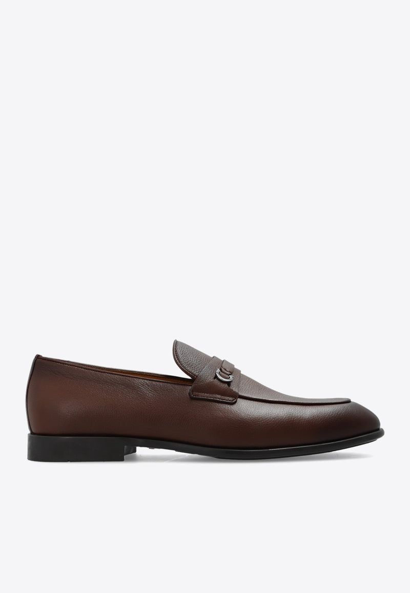 Desio Gancini Leather Loafers