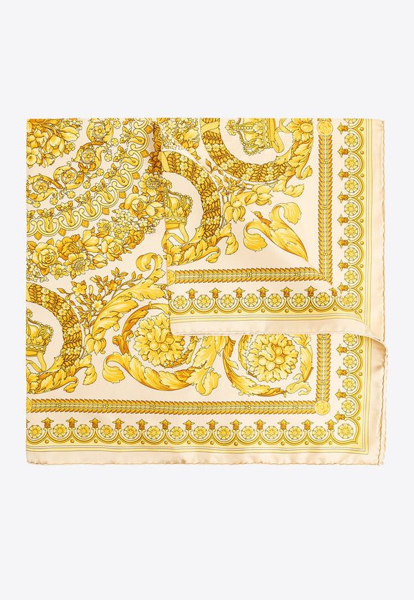 Barocco Print Silk Square Scarf