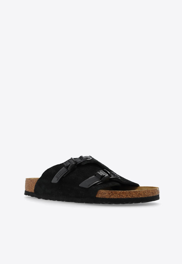 Zurich Double-Strap Suede Slides