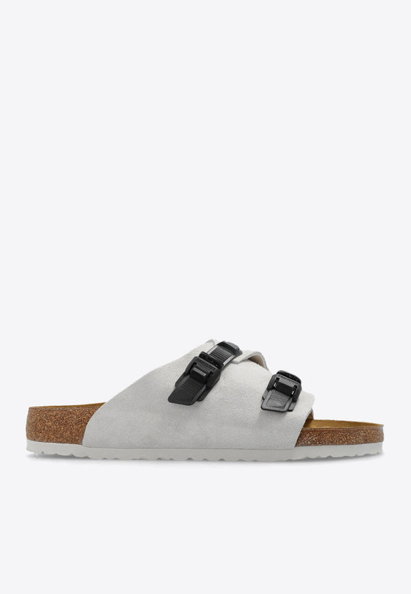 Zurich Tech Double-Strap Suede Slides