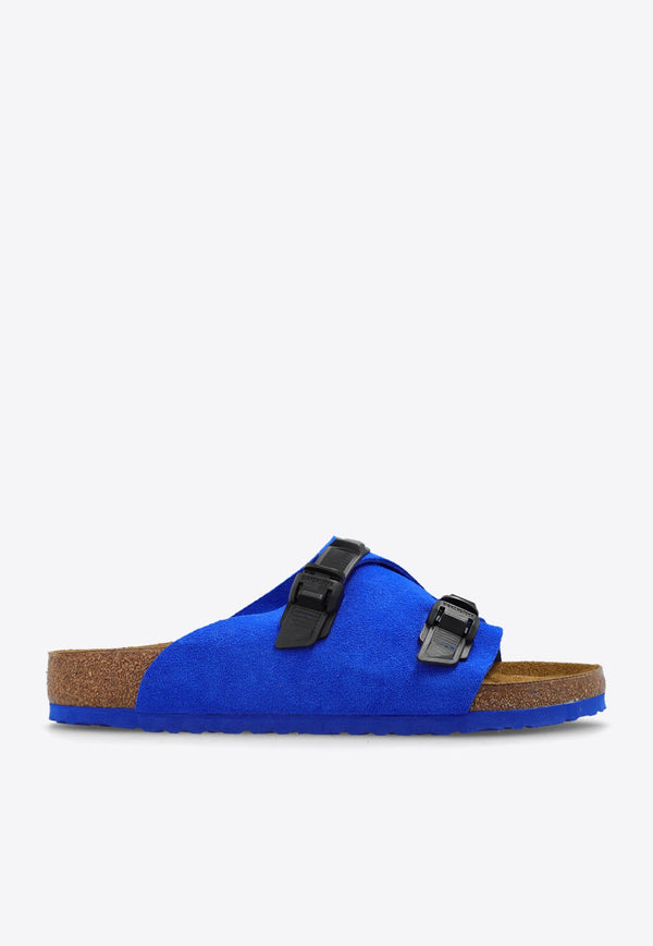 Zurich Tech Double-Strap Suede Slides