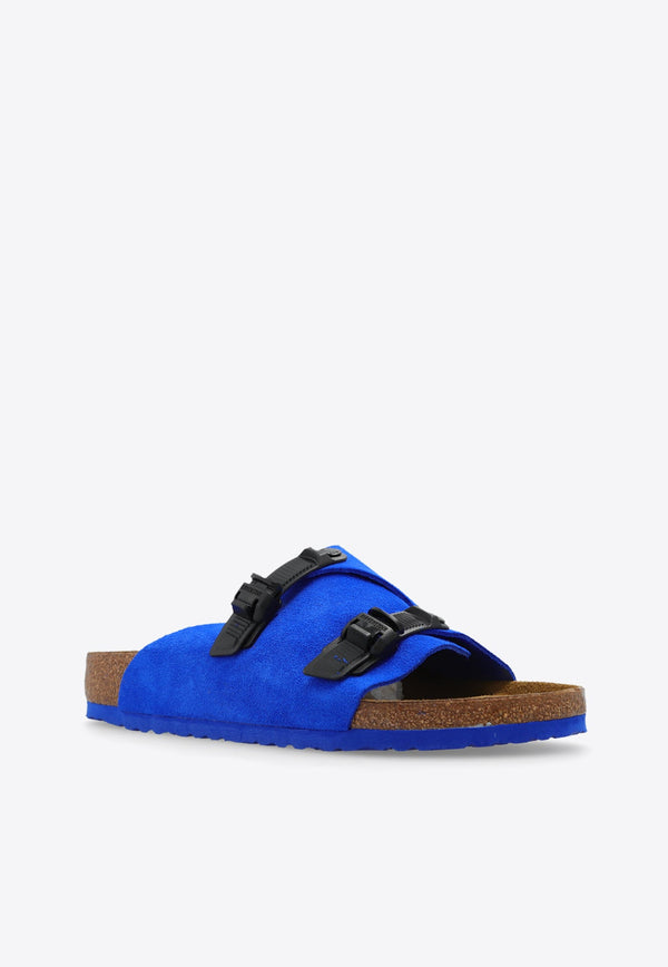 Zurich Tech Double-Strap Suede Slides