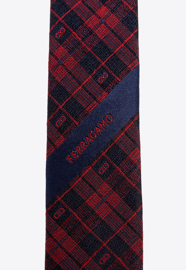 Texas Checkered Silk Tie