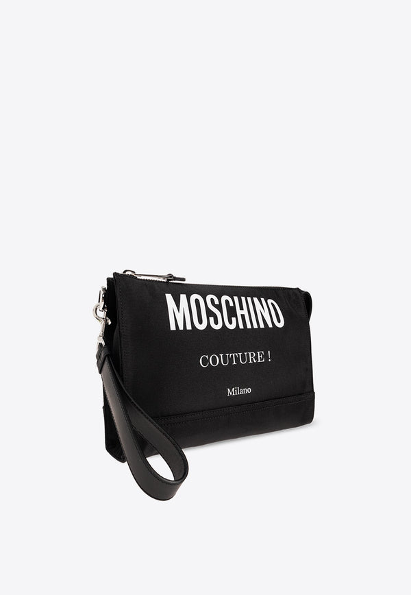 Logo Print Pouch Bag