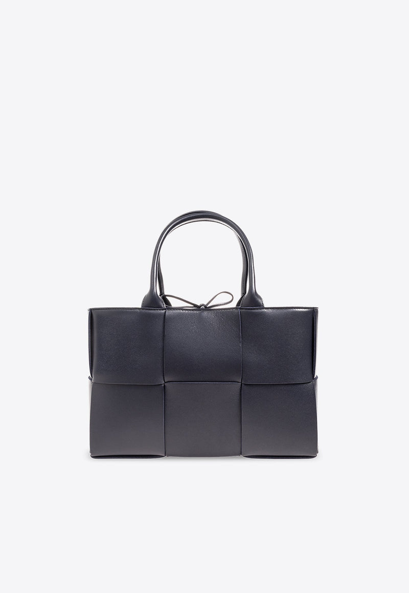 Small Arco Intrecciato Leather Tote Bag