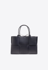 Small Arco Intrecciato Leather Tote Bag